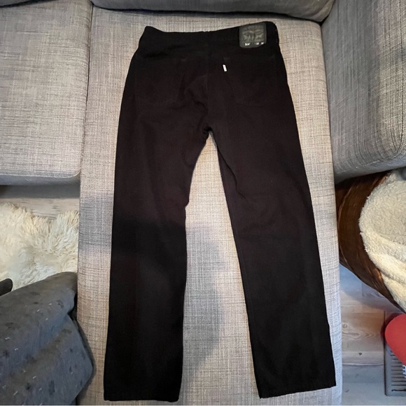 Levi's 514 Men's Slim Straight Black Chinos/Jeans Sz 33x32 - Picture 7 of 7
